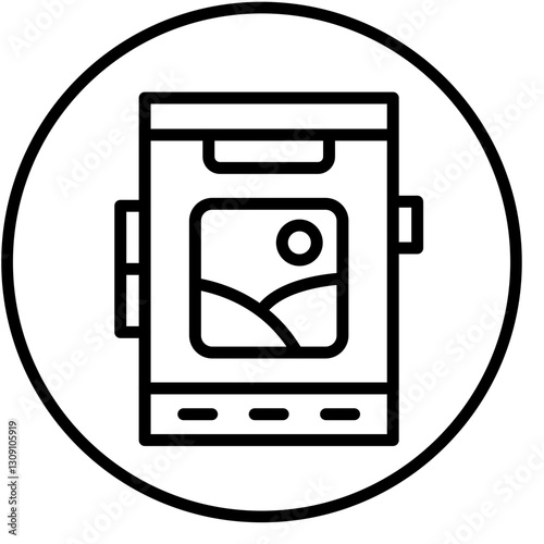 Vector Design Mobile Image Icon Style