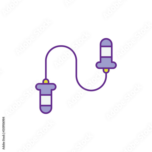 Hand Grip rope icon vector stock illustration