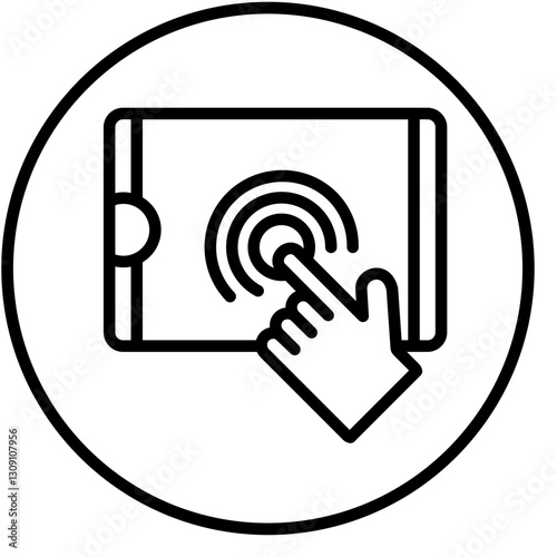 Vector Design Touch Screen Icon Style
