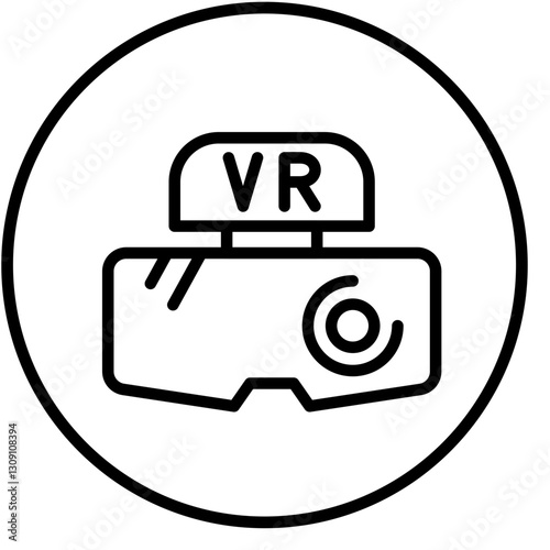 Vector Design Virtual Reality Icon Style