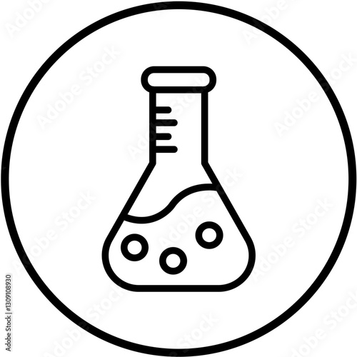 Vector Design Flask Icon Style