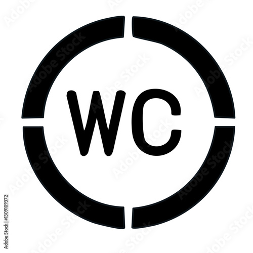 Obraz na płótnie wc toilet signs vector design w salonie