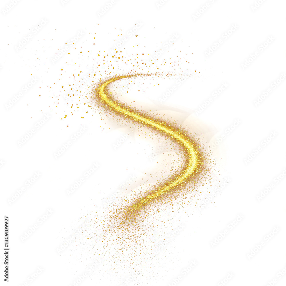 Fototapeta premium gold magic dust trail 
