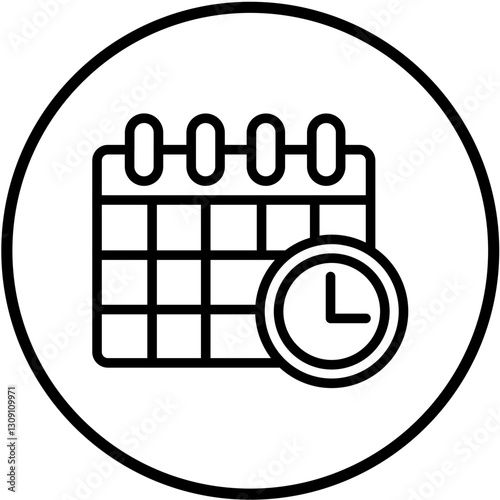 Vector Design Deadline Icon Style