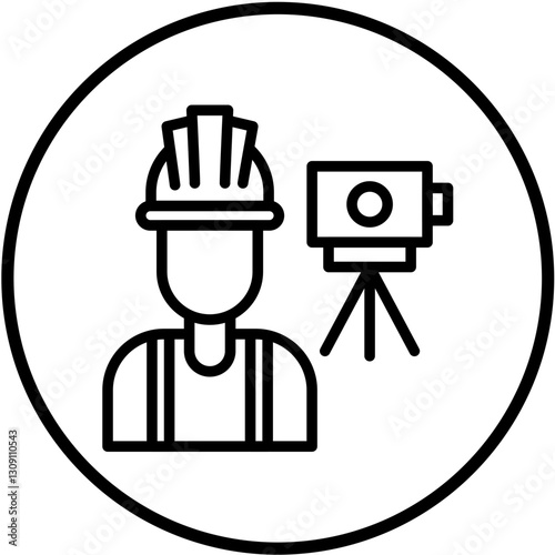 Surveyor Vector Design Icon Style