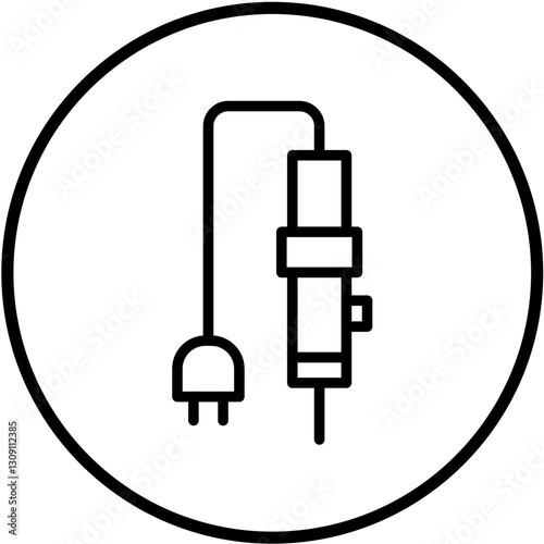 Soldering Iron Vector Design Icon Style