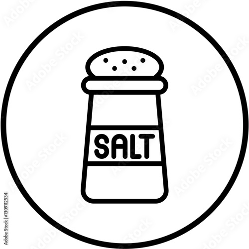 Vector Design Salt Icon Style