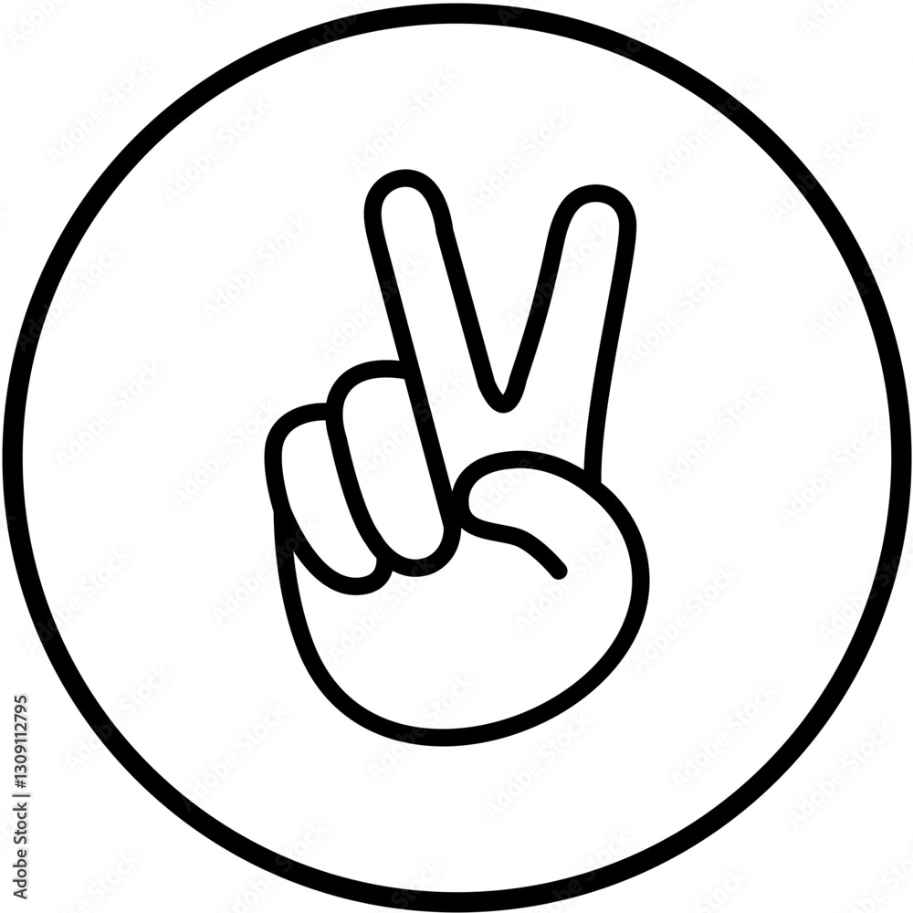 Victory Vector Design Icon Style Victory Vector Design Icon Style