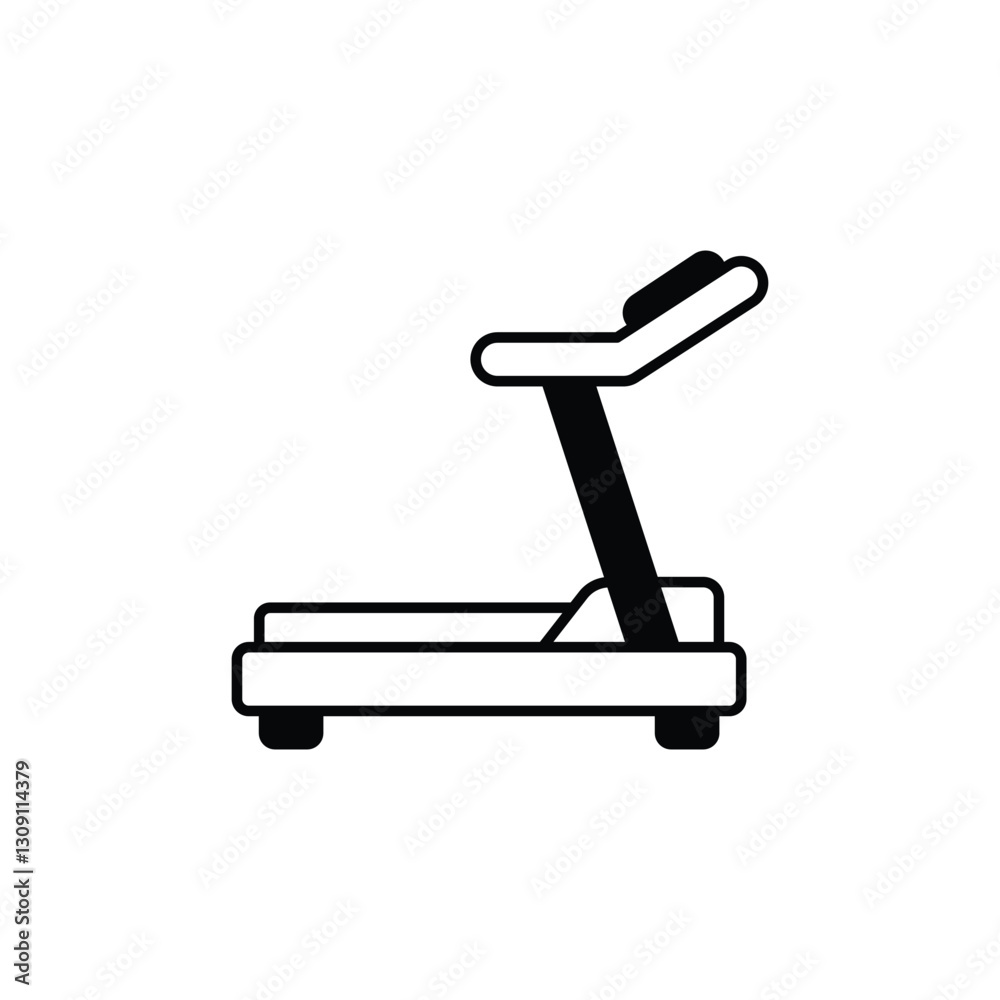 Treadmill Interface icon vector stock illustration Treadmill Interface icon vector stock illustration