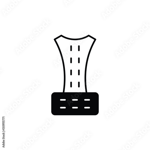 Posture Corrector Gadget icon vector stock illustration