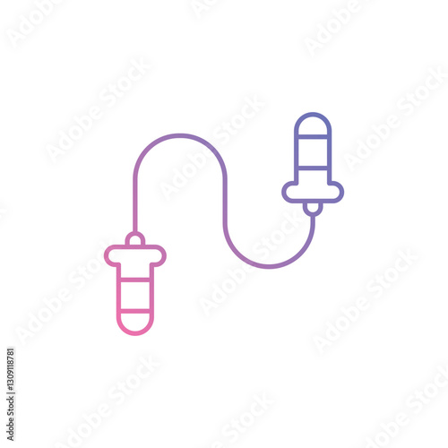Hand Grip rope icon vector stock illustration