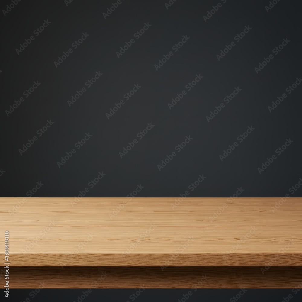 empty blackboard on wooden table empty blackboard on wooden table