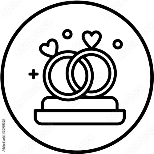 Proposal Ring Vector Design Icon Style