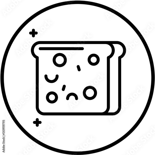 Whole Wheat Bread Vector Design Icon Style