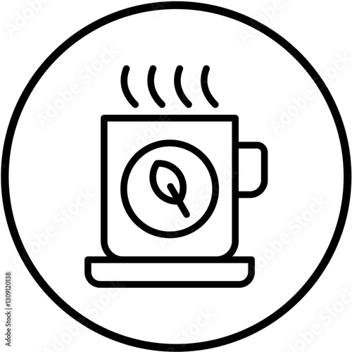 Green Tea Vector Design Icon Style