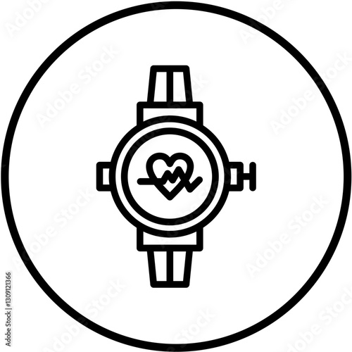 Sports Watch Vector Design Icon Style