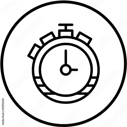 Stopwatch Vector Design Icon Style