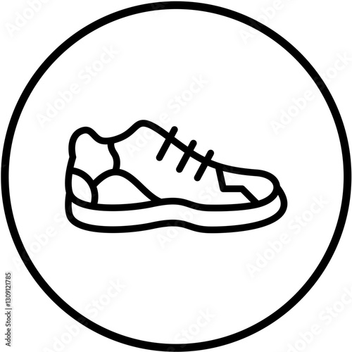 Running Shoe Vector Design Icon Style