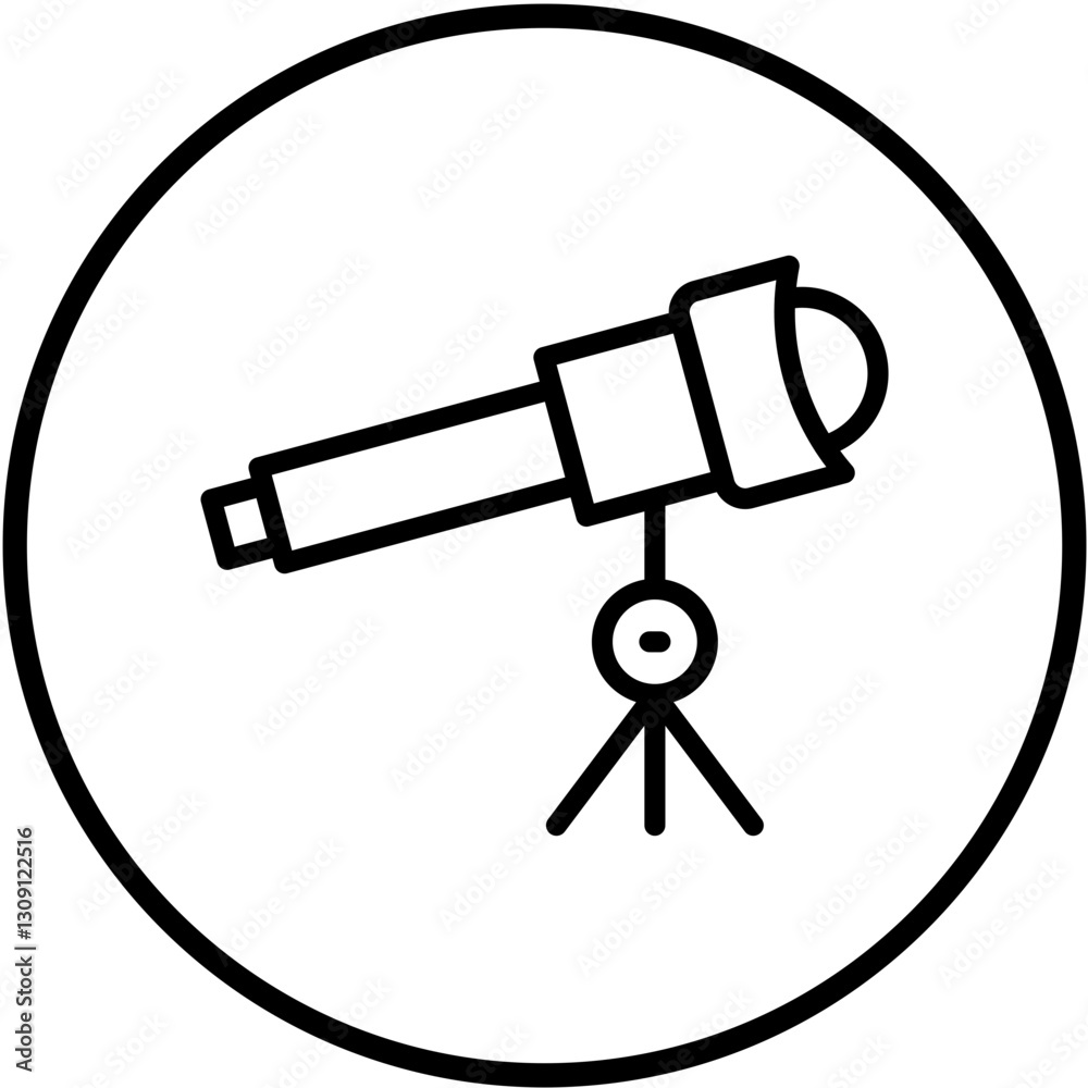 Telescope Vector Design Icon Style Telescope Vector Design Icon Style