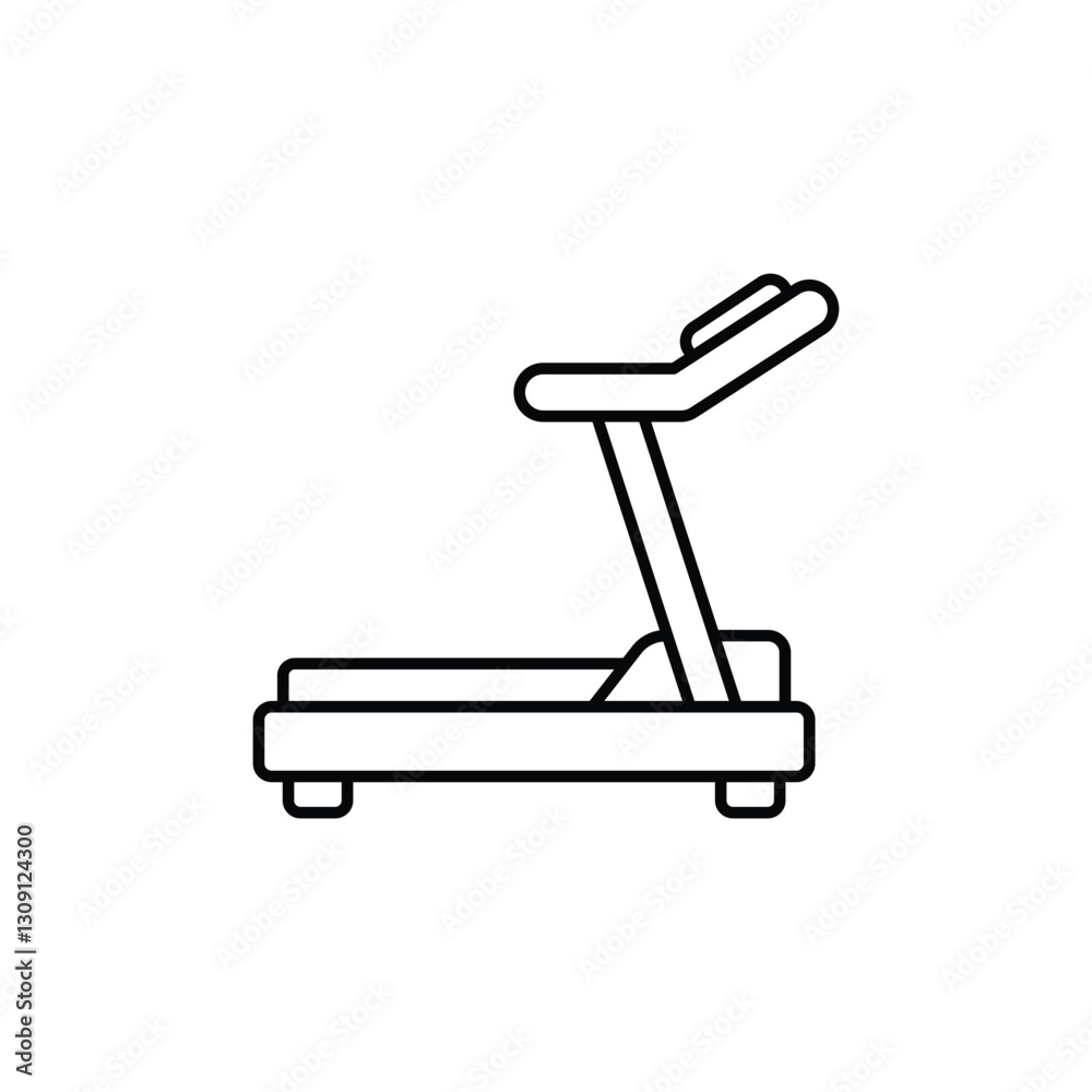Treadmill Interface icon vector stock illustration Treadmill Interface icon vector stock illustration