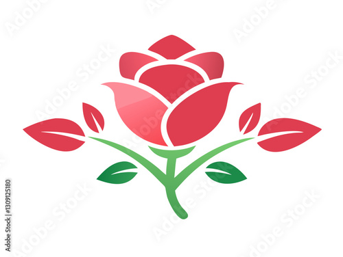 Elegant Black and White Rose Logo Design for Branding , Simple, stylized black and white rose logo, perfect for a brand needing a sophisticated, classic image.
