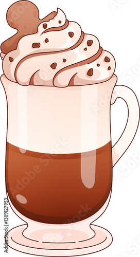 Layered Coffee Drink