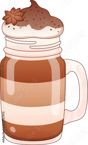 Layered Coffee Drink