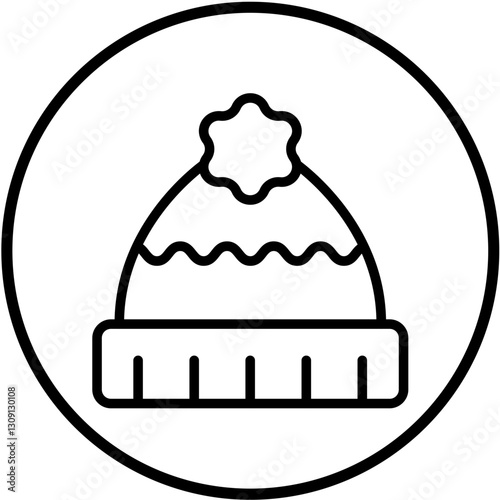 Vector Design Winter Hat Icon Style