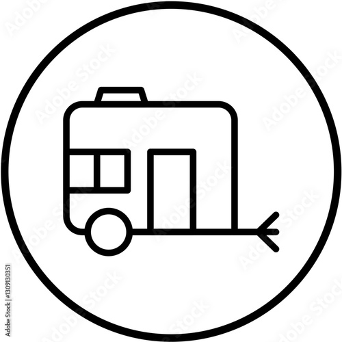 Vector Design Caravan Icon Style