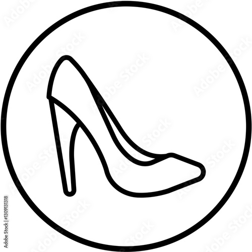 Vector Design High Heels Icon Style
