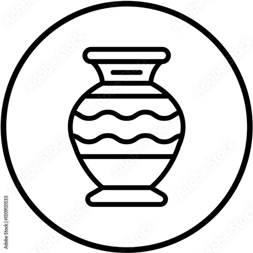 Vector Design Vase Icon Style