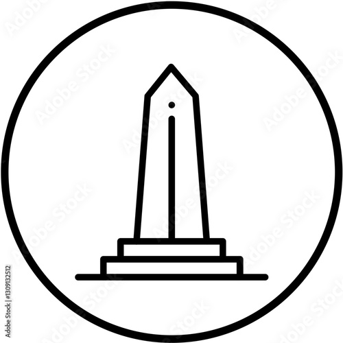 Vector Design Obelisk Icon Style