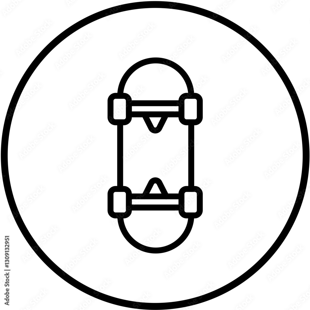 Vector Design Skateboard Icon Style Vector Design Skateboard Icon Style