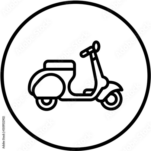Vector Design Scooter Icon Style