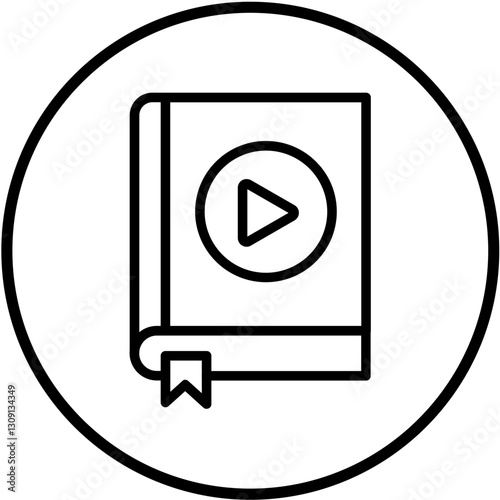 Vector Design Audiobook Icon Style