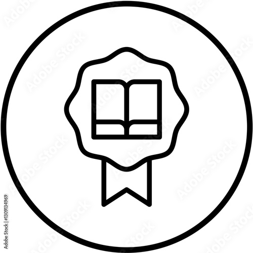Vector Design Literary Award Icon Style