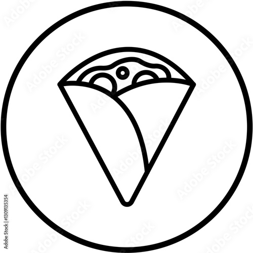 Vector Design Crepe Icon Style