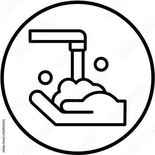 Vector Design Hand Washing Icon Style