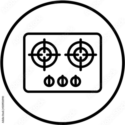 Vector Design Gas Stove Icon Style