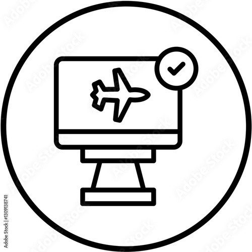 Vector Design Check In Icon Style