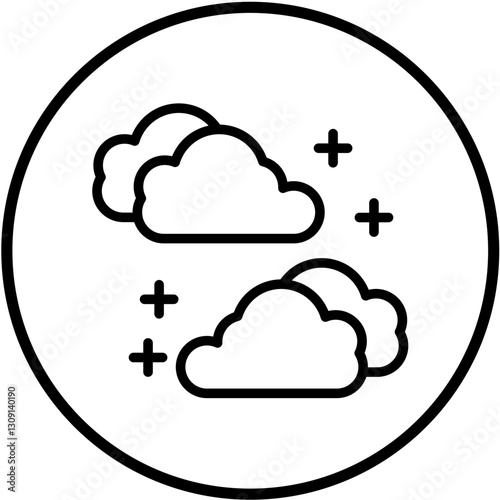 Vector Design Cloudy Icon Style