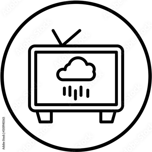 Vector Design Weather News Icon Style