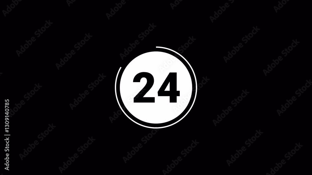 30-Second Countdown Timer | Alpha Channel | Transparent Background 30-Second Countdown Timer | Alpha Channel | Transparent Background