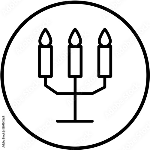 Vector Design Candlestick Icon Style