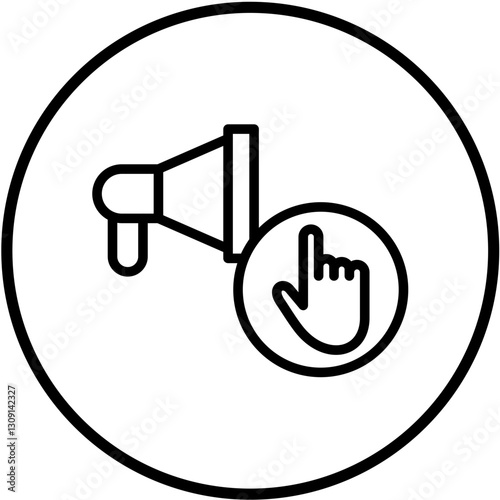 Vector Design Ad Blocker Icon Style