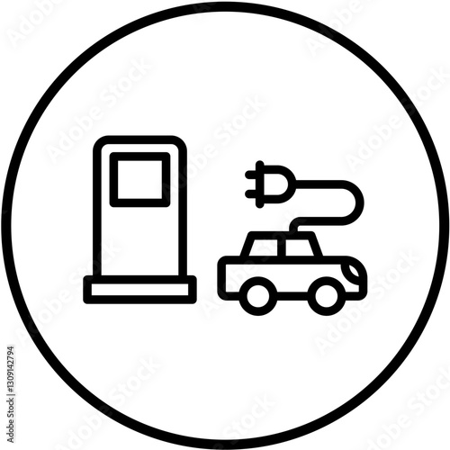 Vector Design Electric Station Icon Style