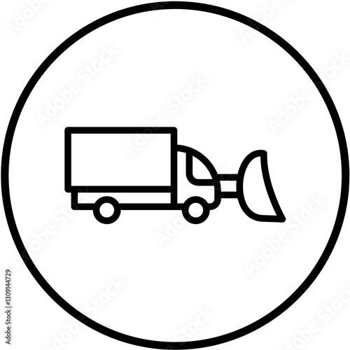 Vector Design Snowplow Icon Style