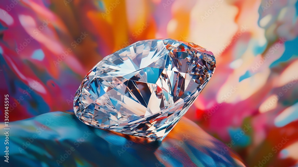shining diamond on abstract colorful background, luxury diamond on luxury background shining diamond on abstract colorful background, luxury diamond on luxury background