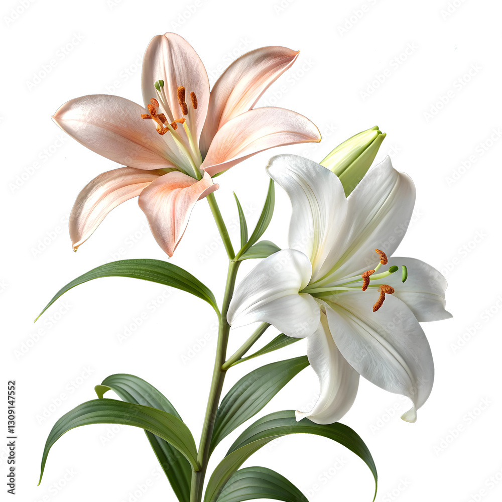 Naklejka premium bouquet of lilies