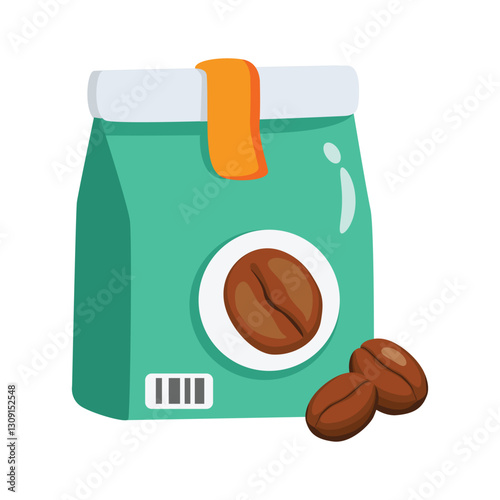 Get this amazing icon of coffee beans in modern design style